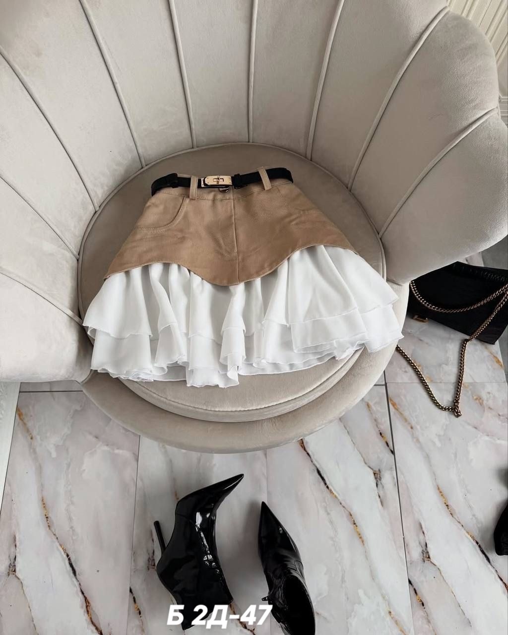 юбка джинсовая мини с воланом летняя bozbu 367368229,юбка с оборками,юбка женская джинсовая с воланами,юбка стильная,летняя юбка короткая с воланами zena's collective