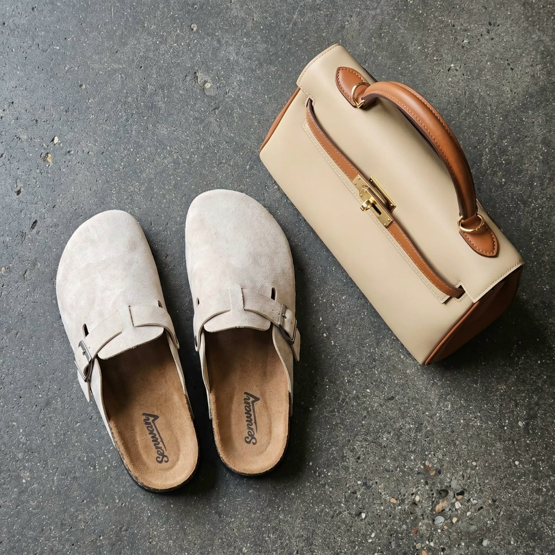 шлепанцы замшевые,, повседневные,тапочки модные,сабо birkenstock