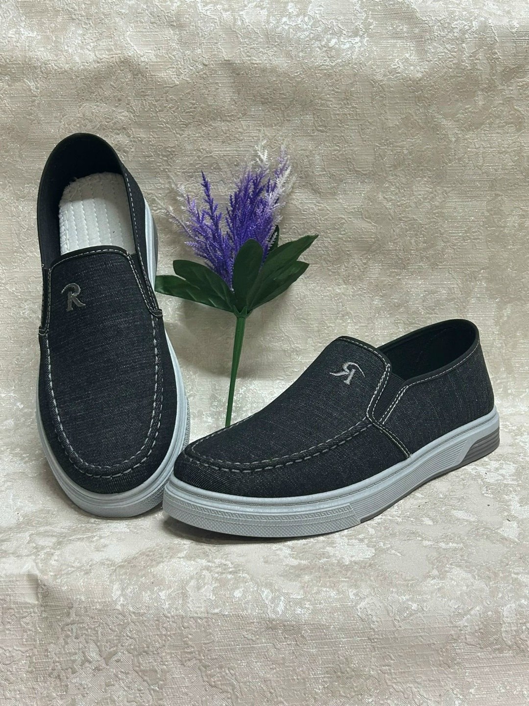 ,слипоны мужские,тканевые мокасины мужские,парусиновая , мужская