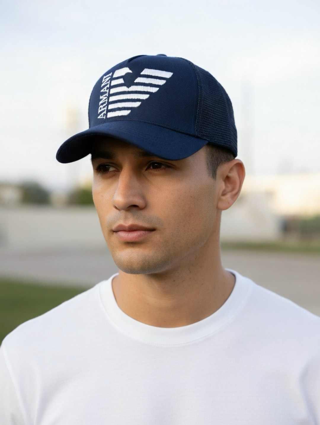 бейсболка emporio armani,бейсболка emporio armani синий,стильная бейсболка,мужская бейсболка,брендовая бейсболка