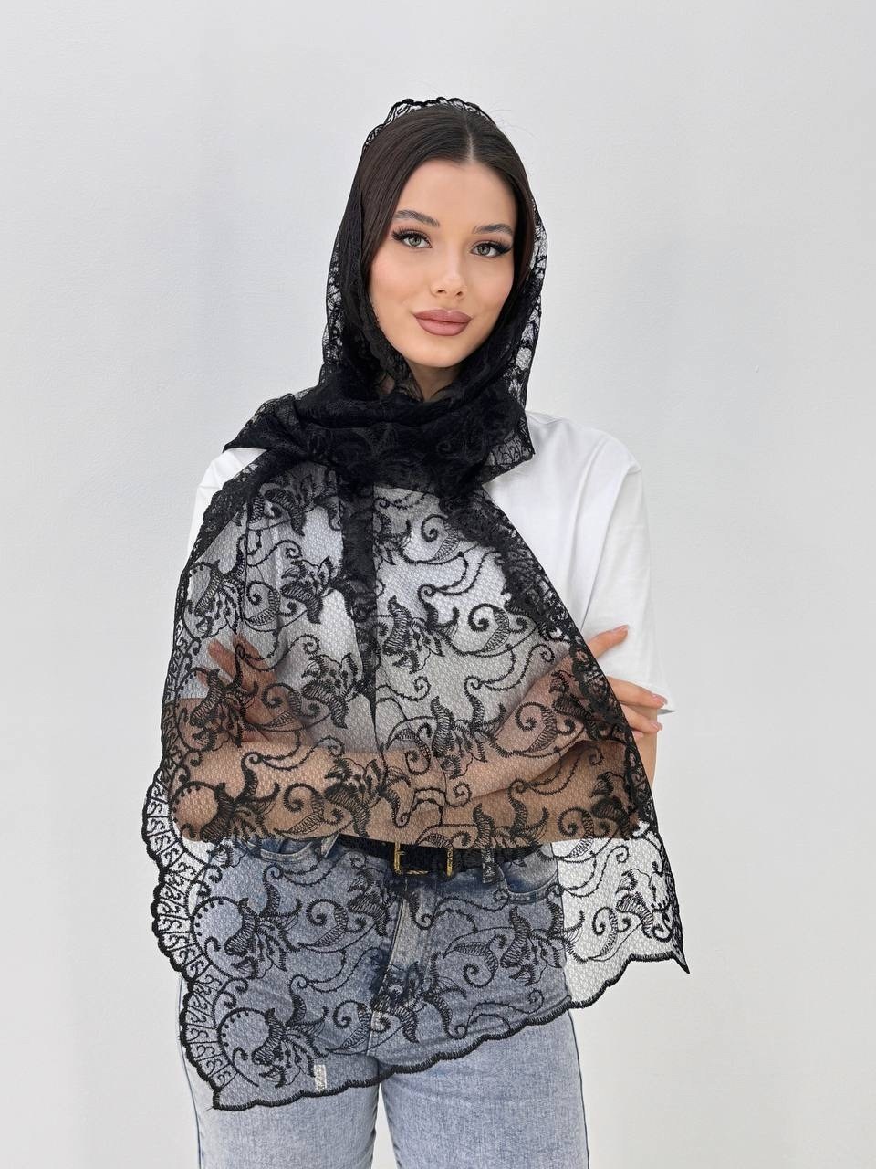 платок шарф накидка церковный,шарф накидка,накидка на плечи,накидка женская,накидка