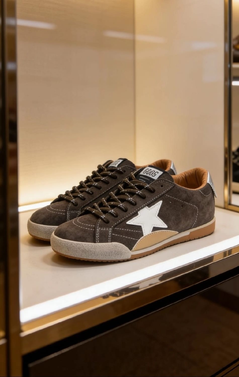 golden goose кроссовки ball star коричневый,коричневые кроссовки ball star golden goose anthracite silver,golden goose ball star sneakers brown,golden goose кеды ball star коричневый,golden goose кеды