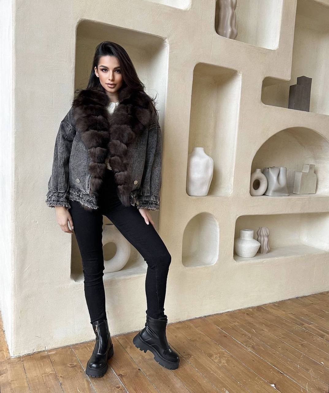 джинсовая куртка с мехом,джинсовая куртка с натуральным мехом песца,джинсовая куртка с мехом женская,джинсовая куртка с натуральным мехом,джинсовка с мехом