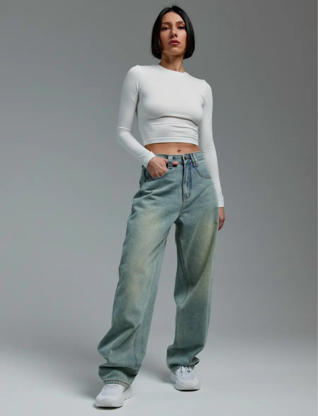 джинсы бойфренды y2k широкие багги fitmint,широкие джинсы модные,широкие джинсы багги streetdnk серо-голубой,джинсы широкие багги,джинсы широкие