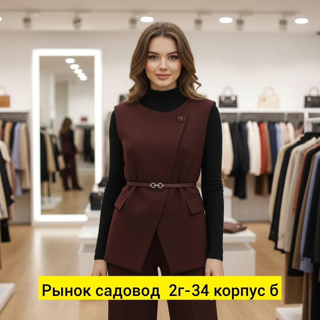 костюм брючный женский юрс,брючный костюм элегантный,костюм с брюками,жилет женский 4347/04/шоколадный,женские брючные костюмы