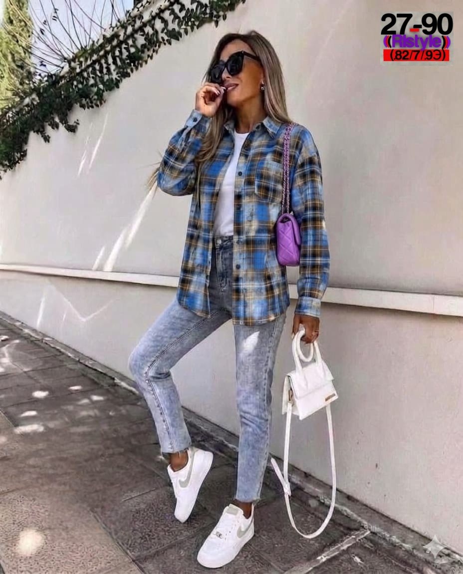 рубашка в клетку женская оверсайз,женская рубашка в клетку,женская рубашка,рубашка в клетку,женская клетчатая рубашка из полиэстера