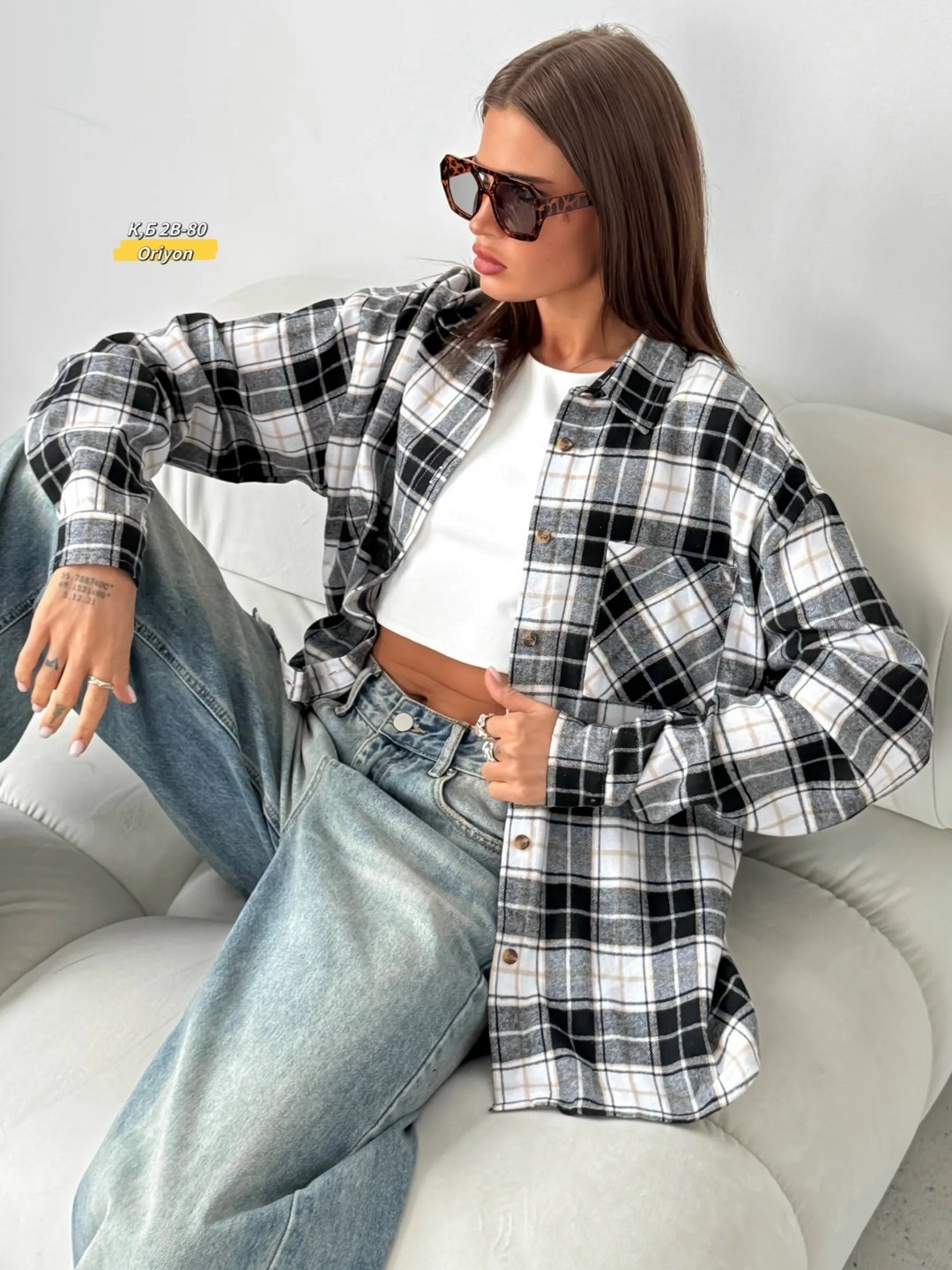 рубашка в клетку оверсайз удлиненная,рубашка в клетку оверсайз женская,рубашка в клетку оверсайз blu roza,коричневая рубашка в клетку,рубашка в клетку оверсайз