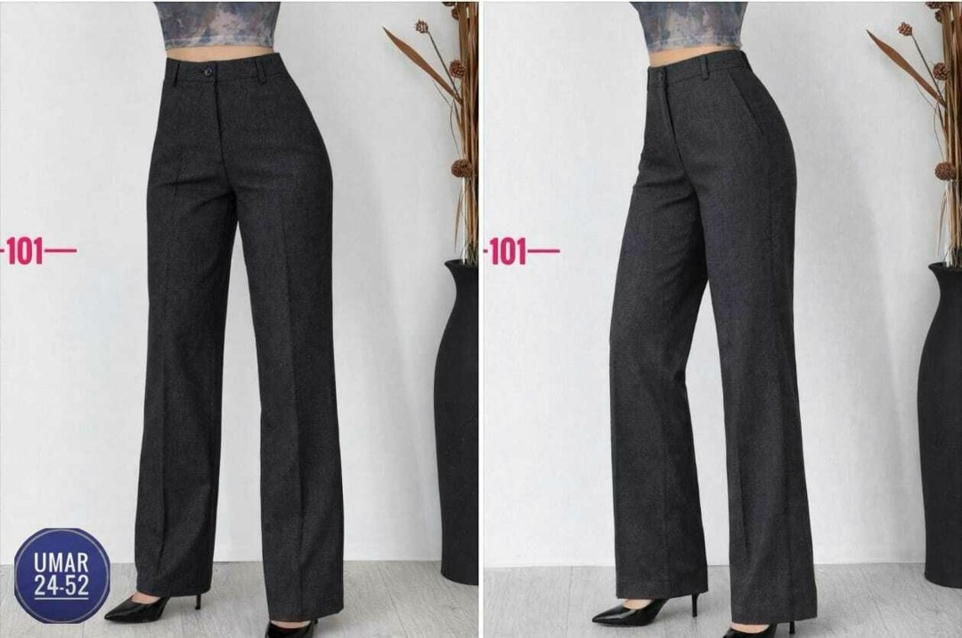 брюки палаццо kiazo размер 42 серый,брюки классические,женские брюки,широкие брюки,брюки прямые теплые jutetti