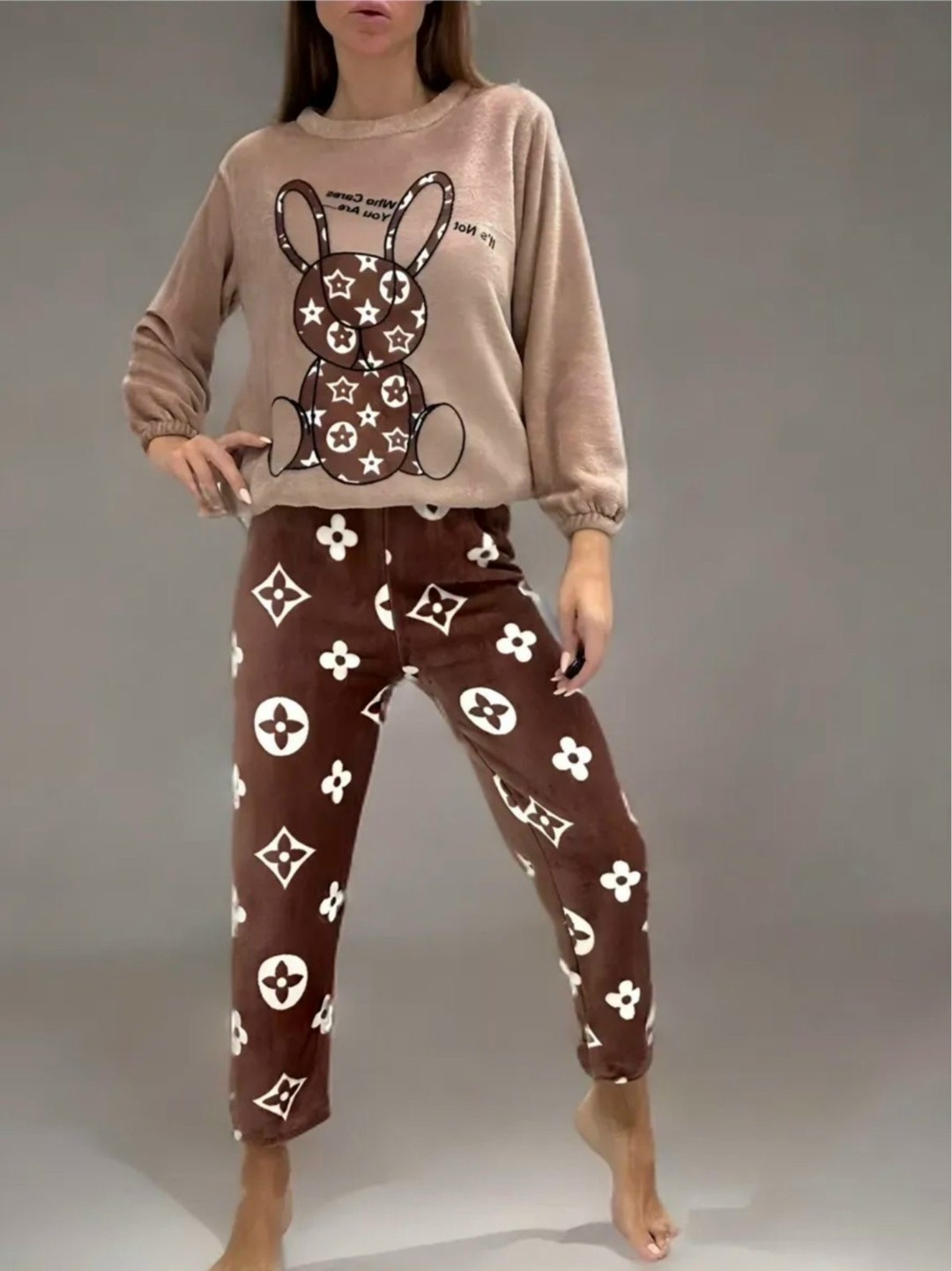 пижама со штанами теплая домашняя плюшевая,пижама плюшевая теплая со штанами rurumi,пижама теплая,пижама со штанами теплая домашняя,пижама женская теплая