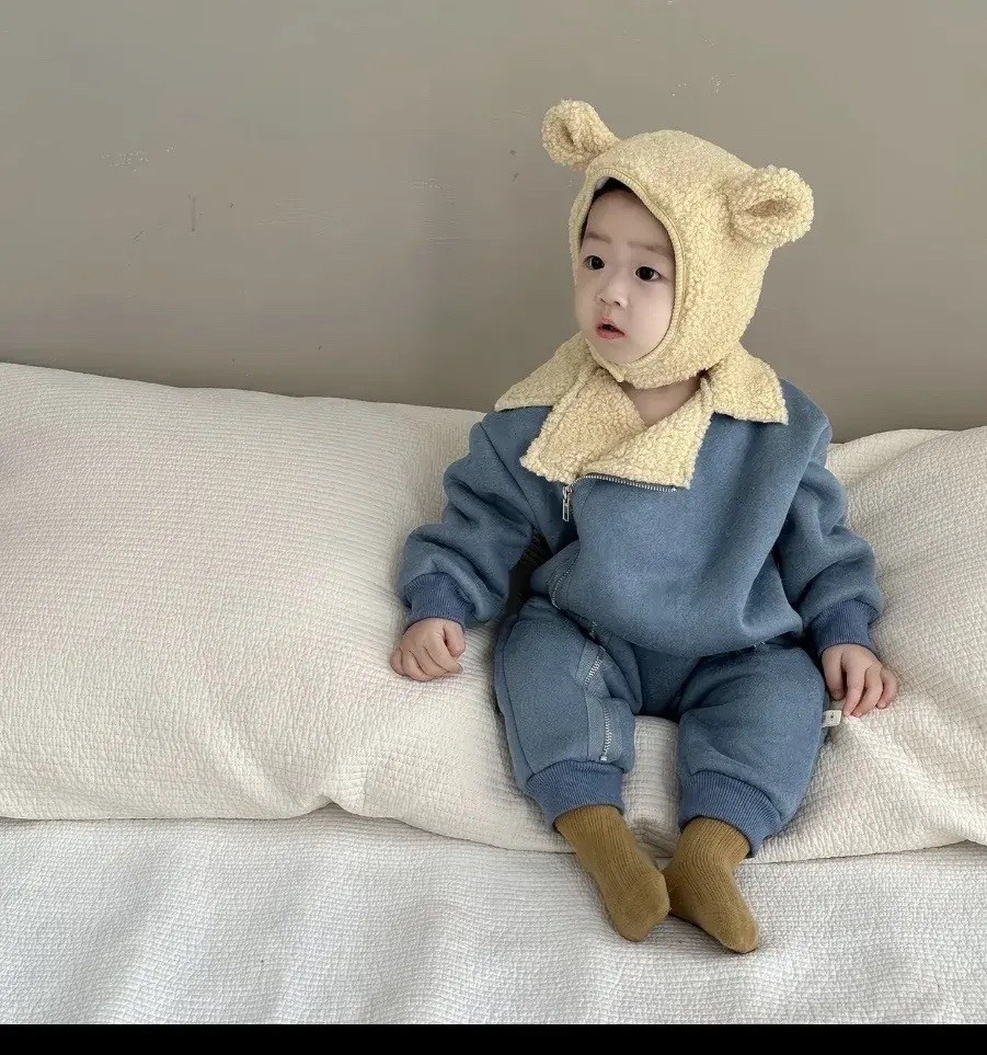 детский утепленный комбинезон,комбинезон плюшевый мишка,одежда для младенцев,осенне-зимний новый детский флисовый утепленный комбинезон для девочек и младенцев,плюшевый комбинезон