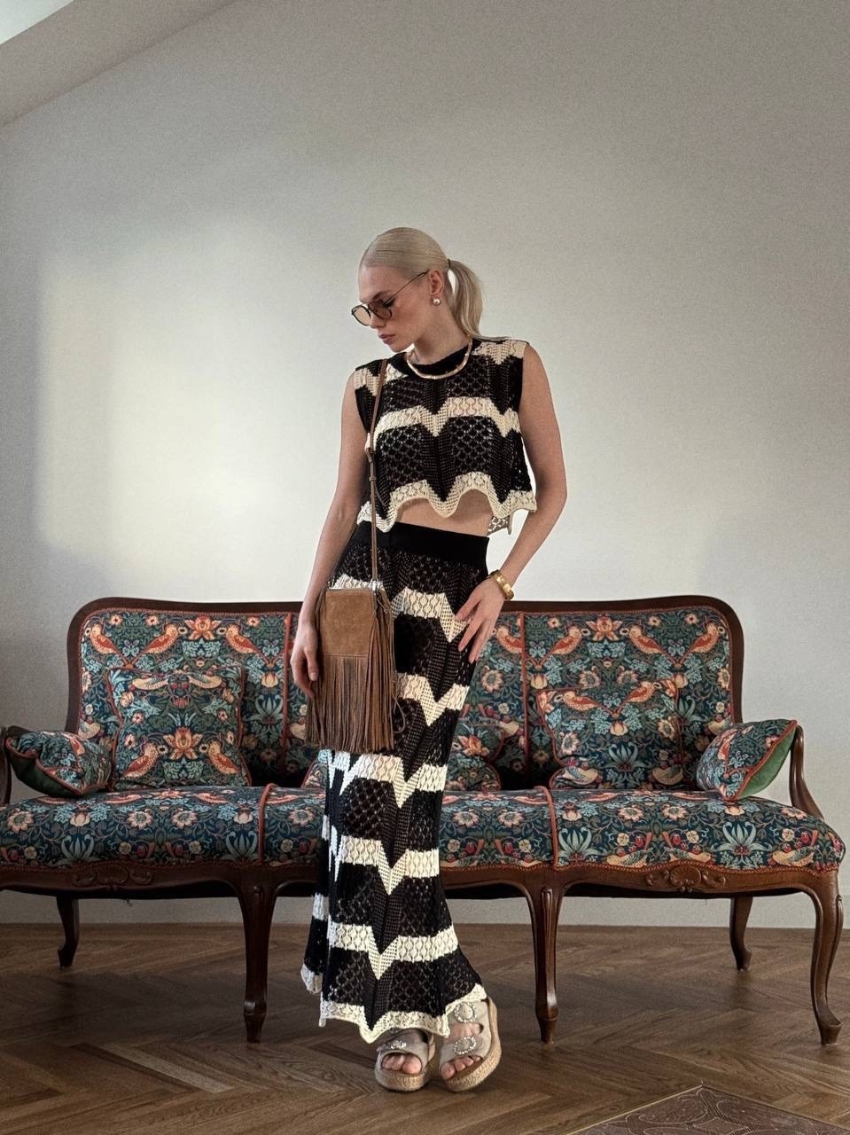 юбка вязаная,модные образы,вязаные костюмы,костюмчик,вязаный костюм с юбкой