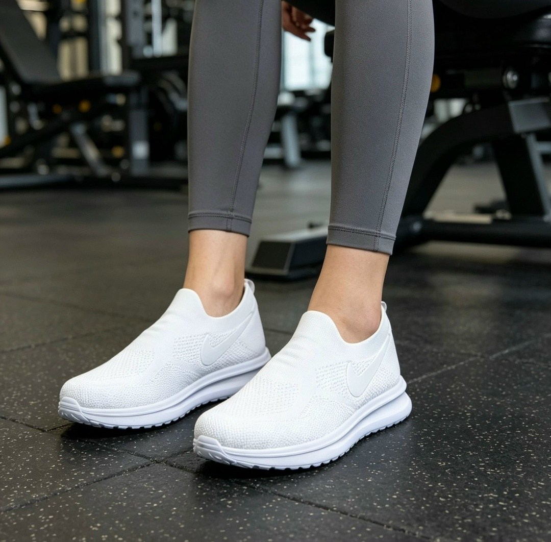 кроссовки найк сетчатые белые женские,кроссовки, летняя,спортивная ,слипоны женские