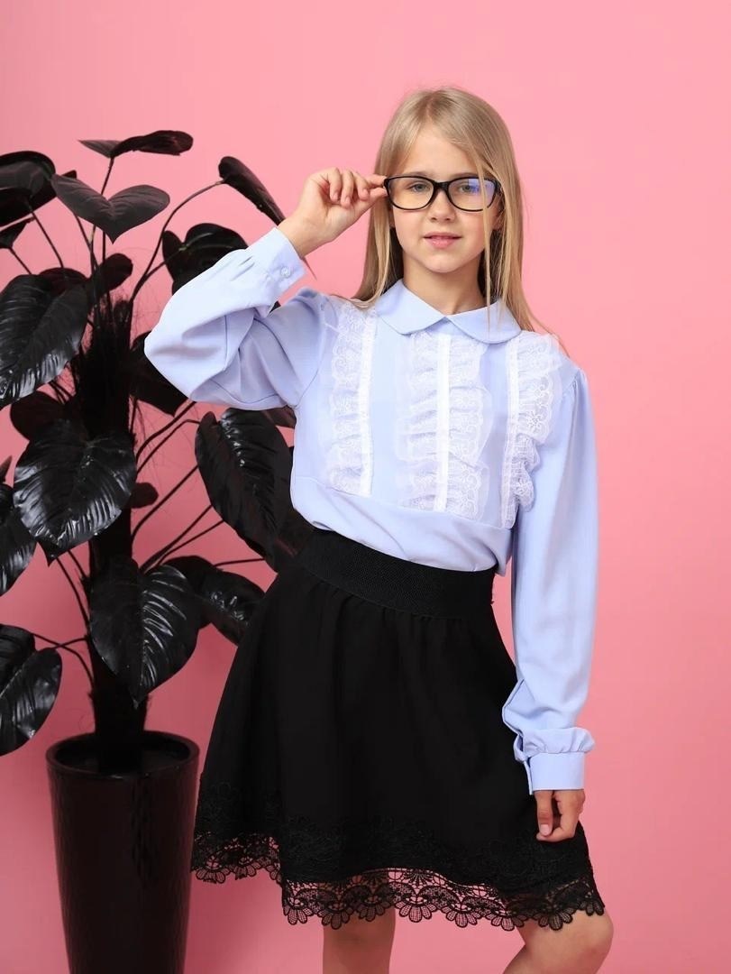 блузка для девочки школьная,блузка для девочек,школьная блузка,блузка синяя мода,блузка и юбка