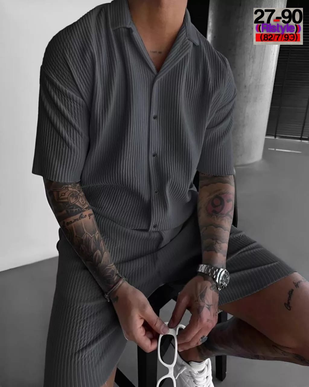 мужской летний костюм,мужская мода,костюм с шортами мужской,мужской костюм двойка,костюм рубашка и шорты