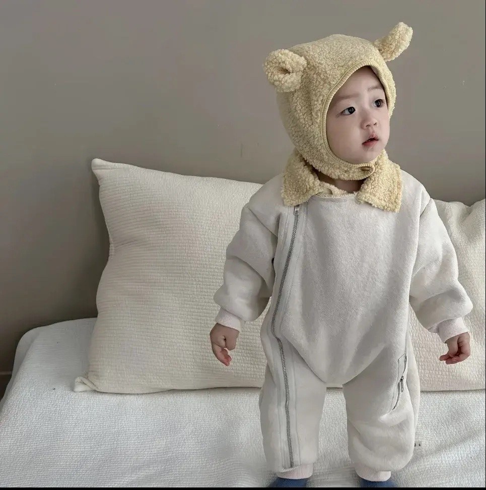 детский утепленный комбинезон,комбинезон плюшевый мишка,одежда для младенцев,осенне-зимний новый детский флисовый утепленный комбинезон для девочек и младенцев,плюшевый комбинезон