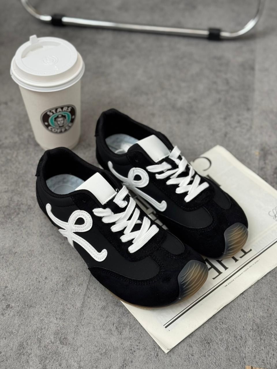 кроссовки женскиe,кроссовки loewe,,комбинированные кроссовки,кроссовки для женщин