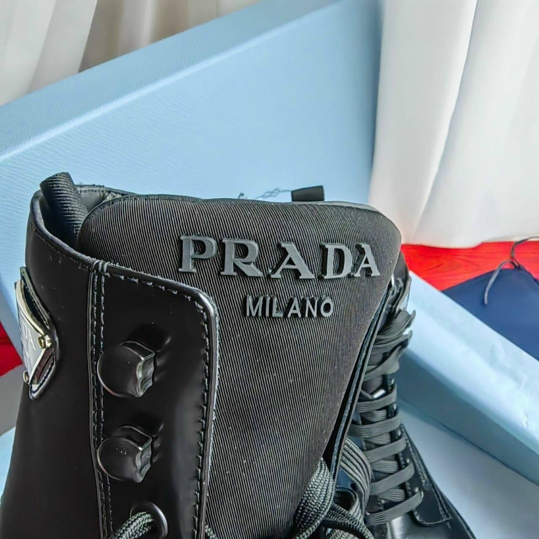 прада ботинки,,ботинки prada,кожаные ботинки prada, прада