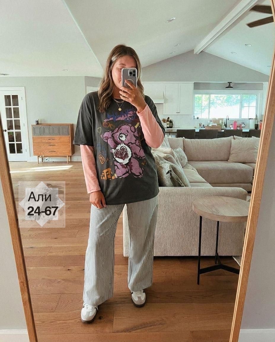 брюки niv niv fashion 464 джинс голубой,одежда кэжуал,широкие брюки,повседневные брюки