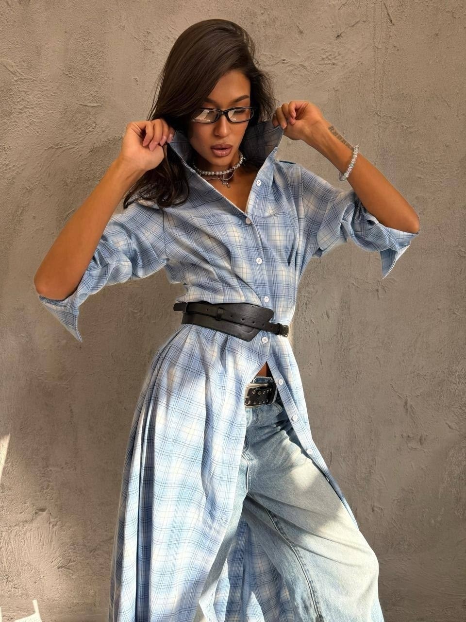 платье в клетку,платье рубашка в клетку,костюм с юбкой и рубашкой,