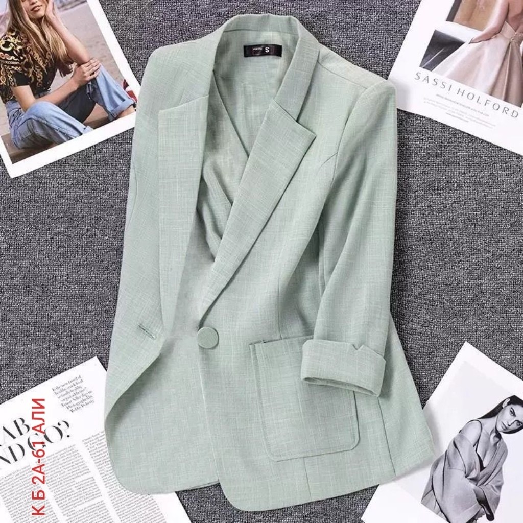 женский повседневный блейзер,пиджак для женщин,зеленый жакет,зеленый пиджак,пиджак зеленый женский