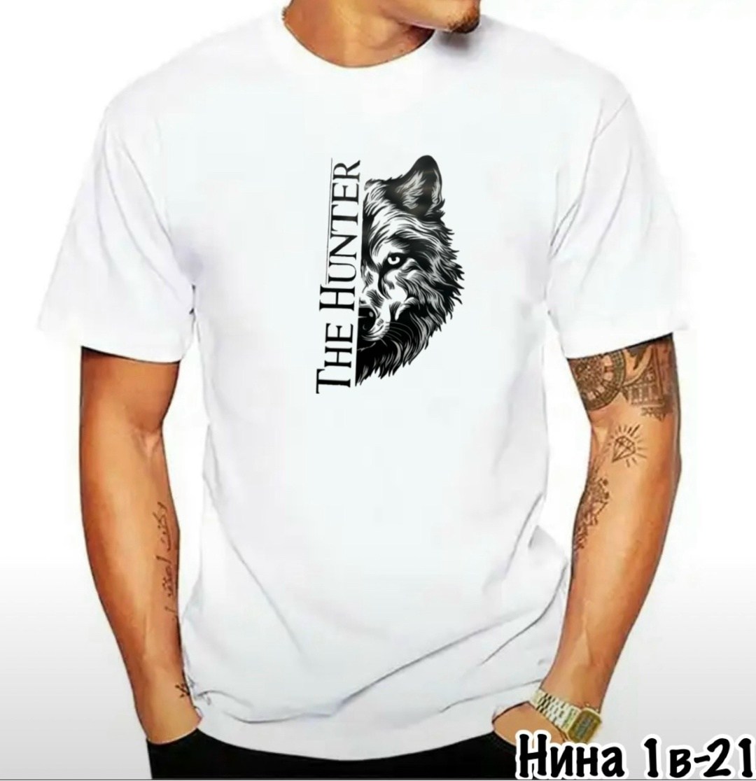 футболки мужские,футболка,футболка мужская синий,футболки для мужчин,футболка волк