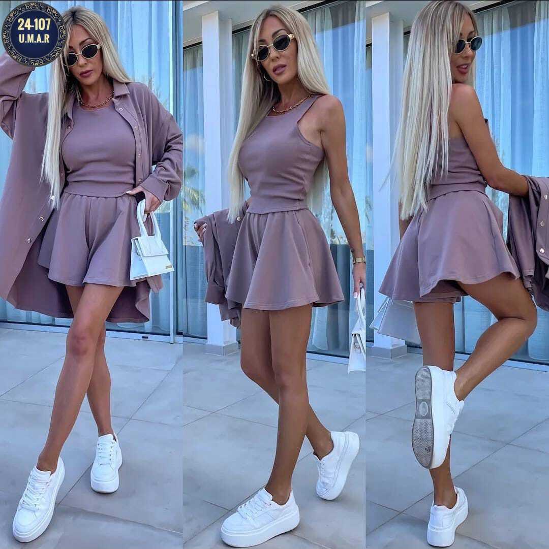 женский костюм с шортами, ,модная ,костюм розово,модная одежда