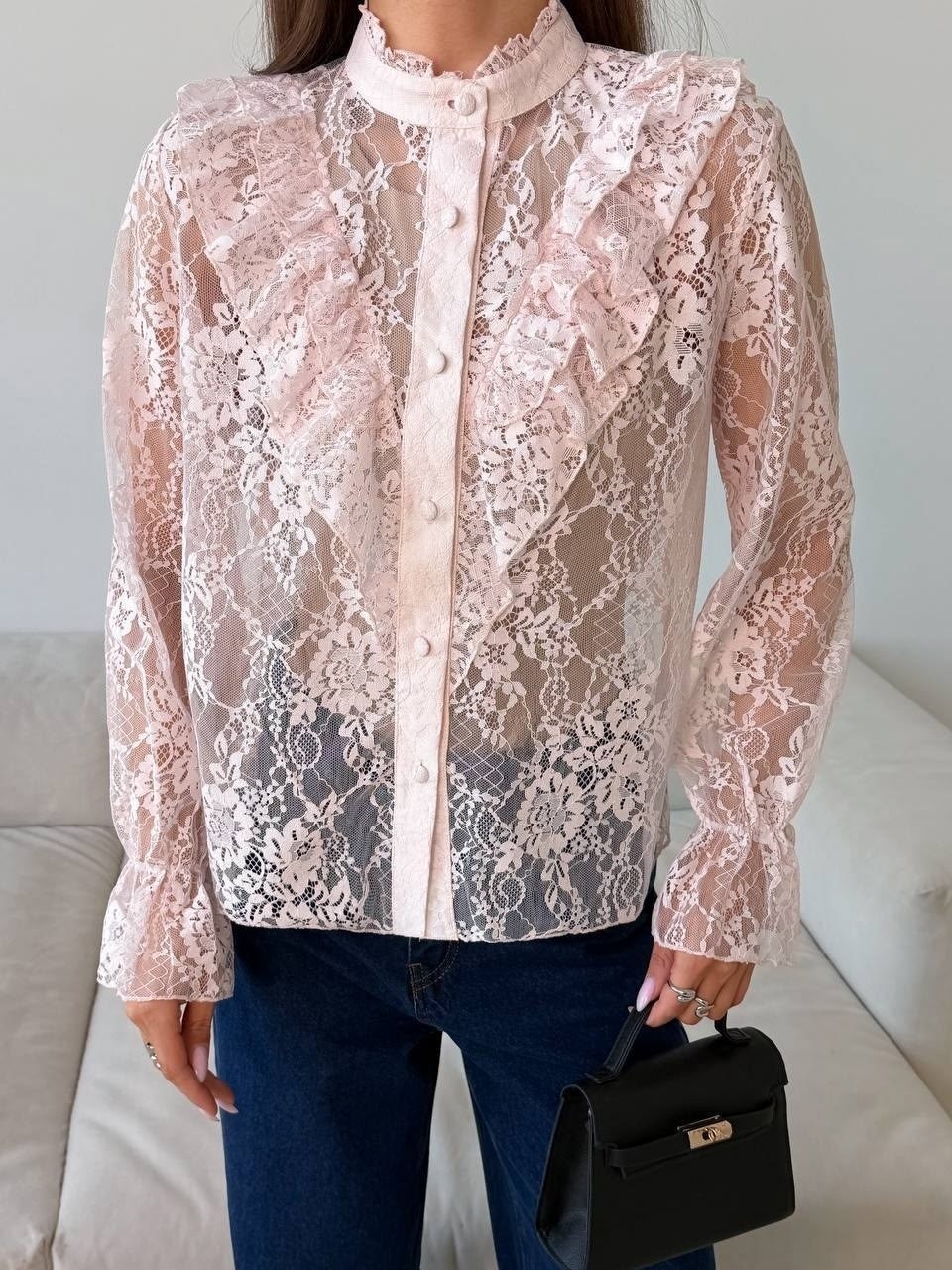 блузка кружевная,рубашка кружевная,черная блузка с кружевом,шелковая блуза с кружевом,кружевная блузка нарядная disorelle