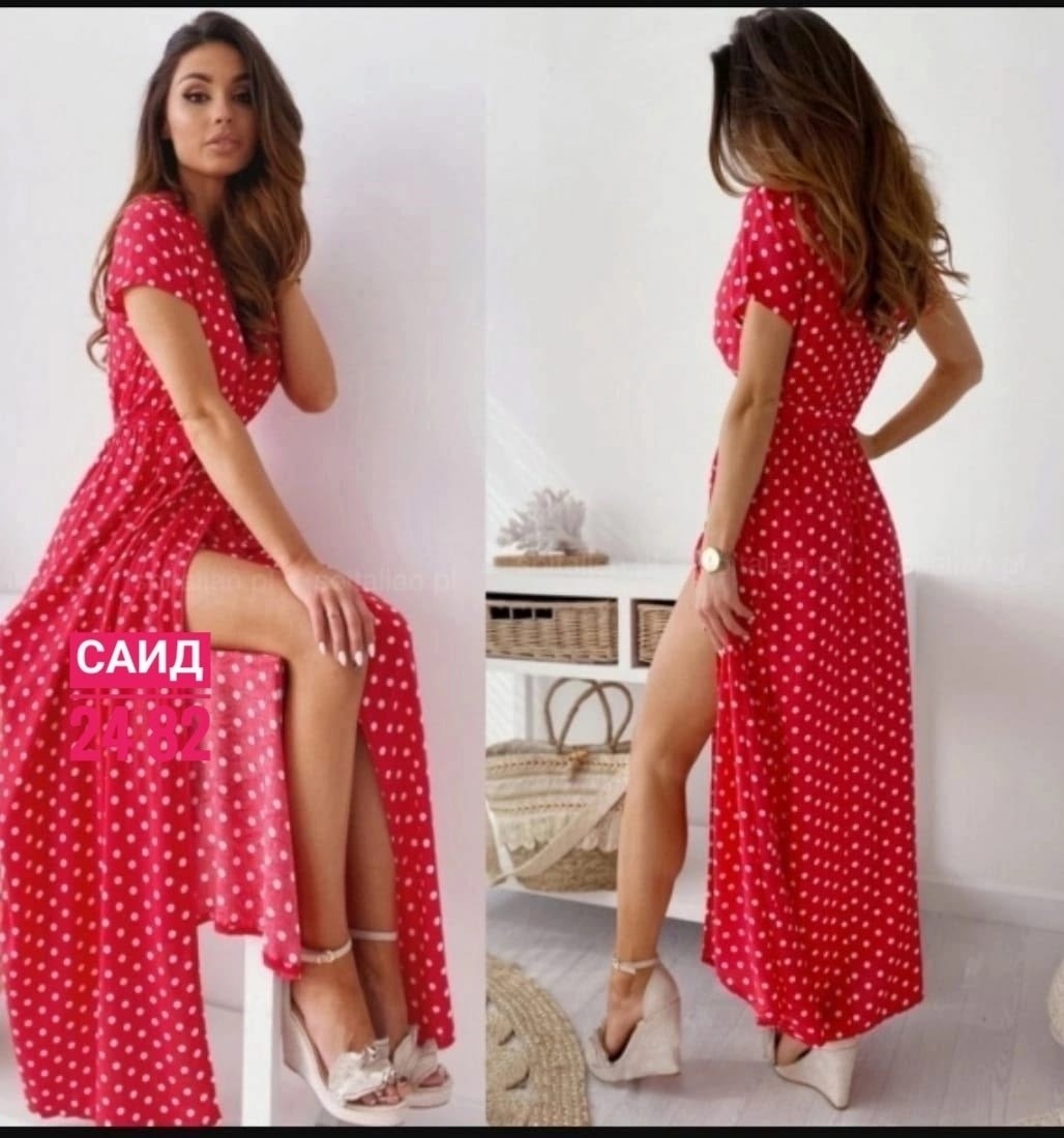 длинное платье в горошек,летнее длинное платье,летнее платье,платье длинное,женские длинные платья