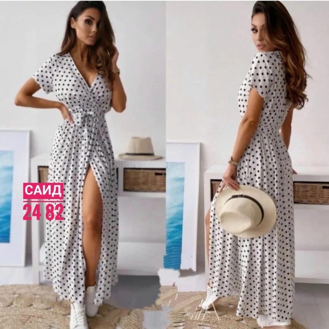 длинное платье в горошек,летнее длинное платье,летнее платье,платье длинное,женские длинные платья