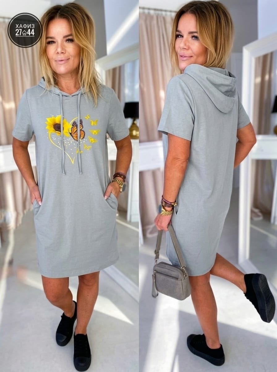 платье женской,модное платье,платье туника,трикотажное платье,платье спортивное с капюшоном