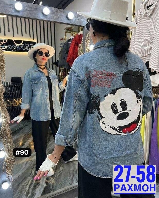 куртка джинсовая,джинсовая рубашка женская,женская джинсовая куртка,джинсовка с микки маусом женские,джинсовка