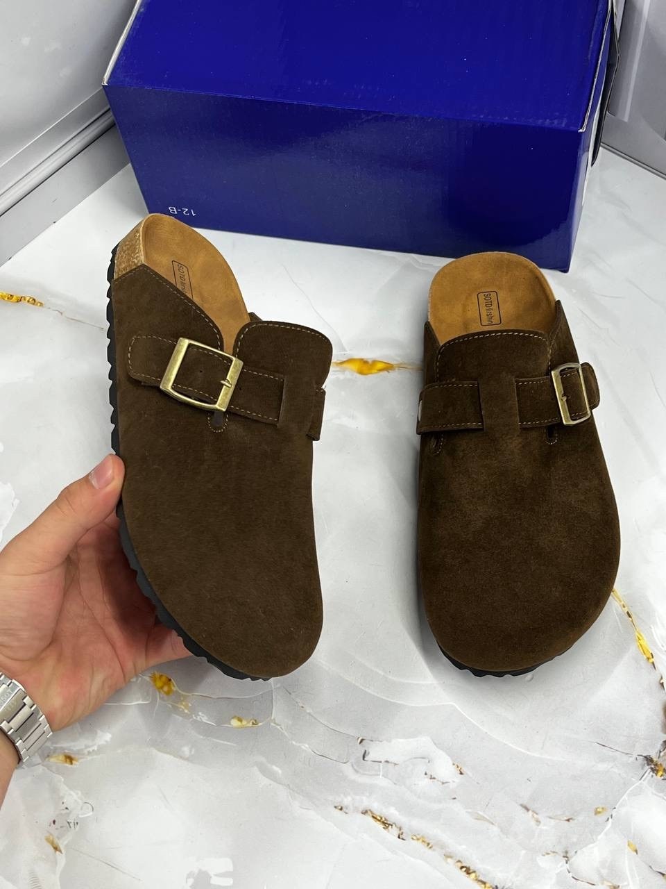 ,сабо birkenstock,женские birkenstock, повседневные,замшевые сабо