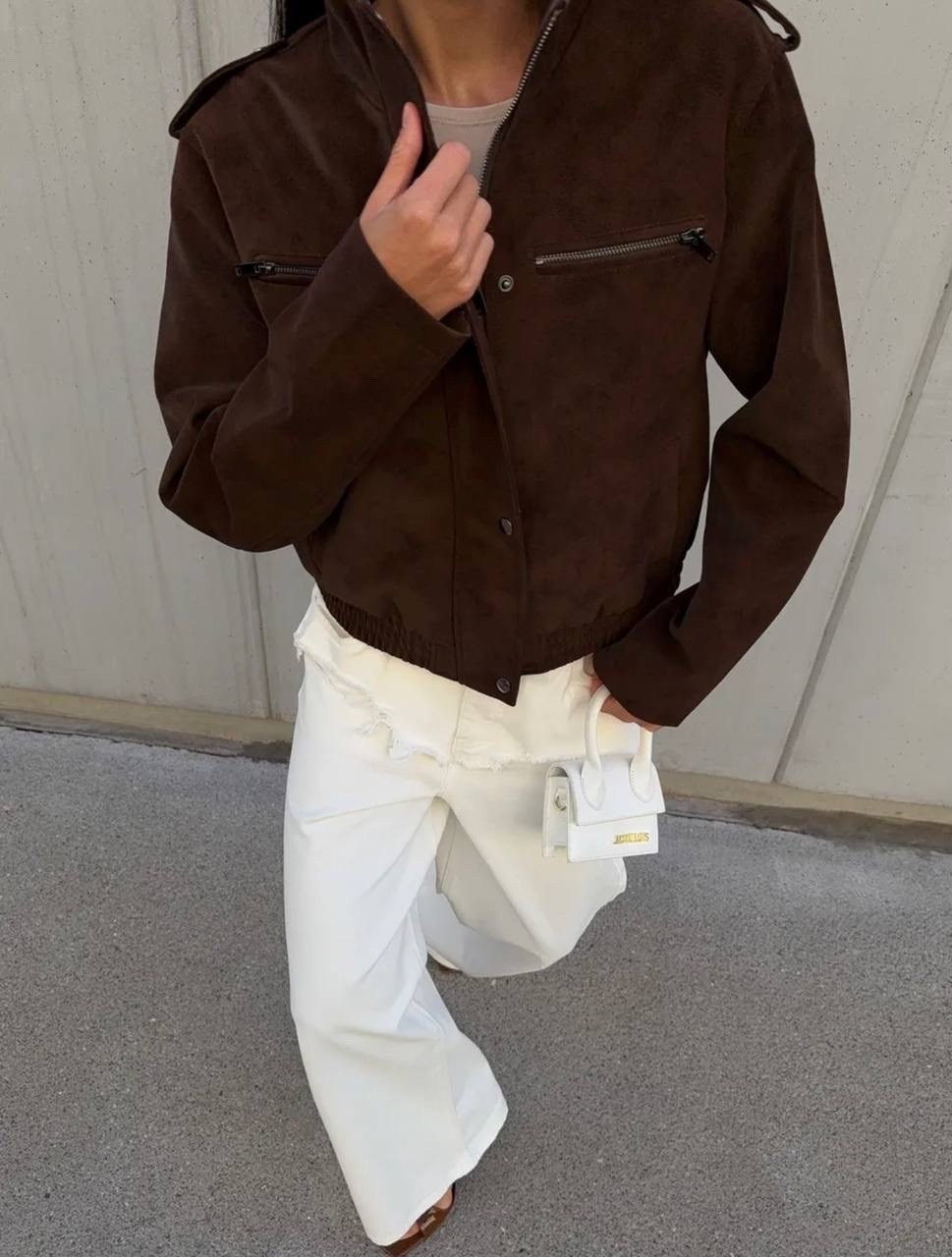 бомбер укороченный оверсайз замшевый куртка рабочего тренд saint shine,бомбер замшевая куртка оверсайз saint shine,куртка замшевая,модная куртка,бомбер женская куртка