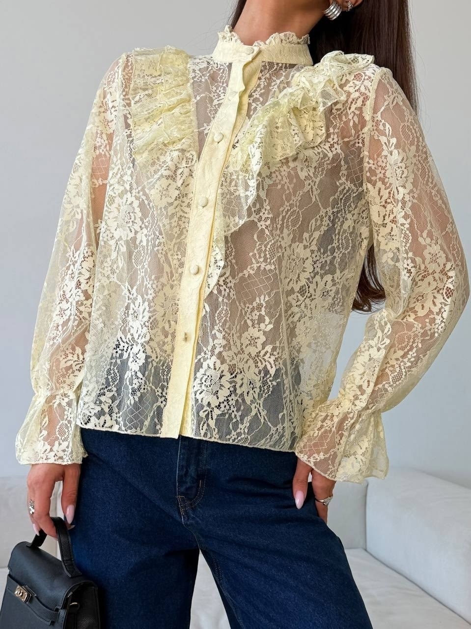 блузка кружевная,рубашка кружевная,черная блузка с кружевом,шелковая блуза с кружевом,кружевная блузка нарядная disorelle