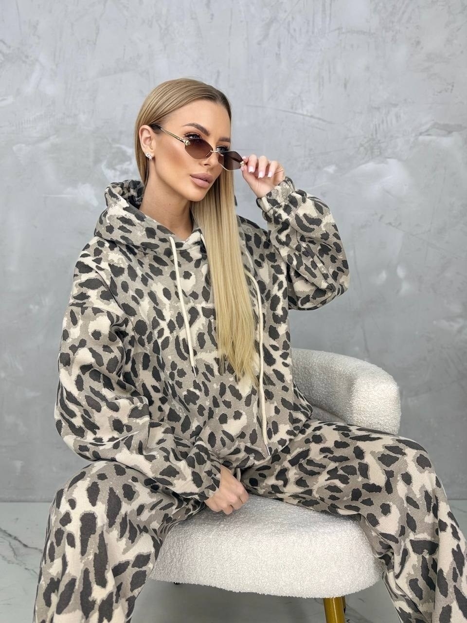 спортивный костюм теплый леопардовый majiko,спортивный костюм теплый брючный леопардовый majiko,спортивный костюм теплый осенний леопардовый majiko,спортивный костюм женский теплый леопардовый majiko,