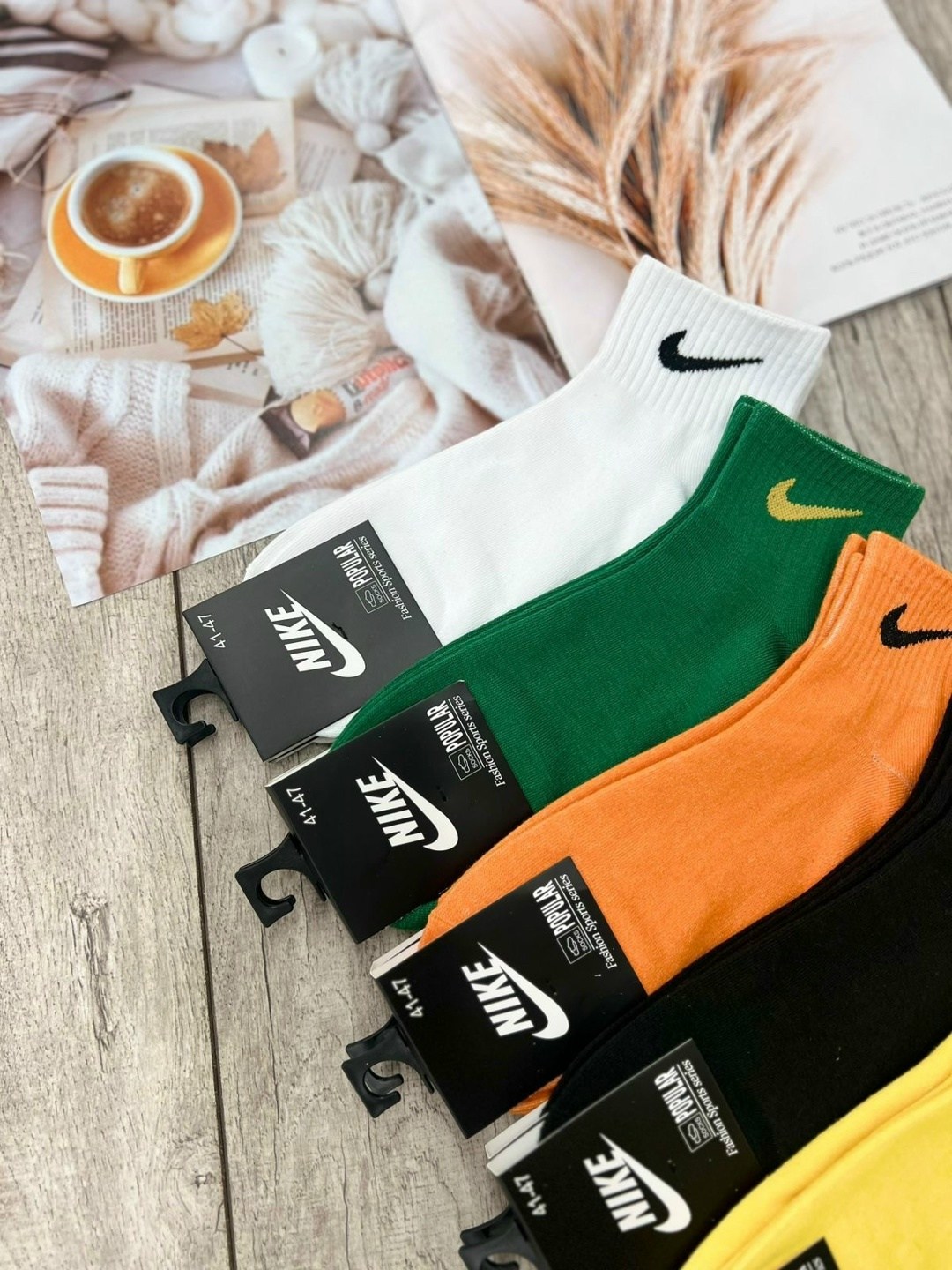 комплект носков nike,носки найк цветные,носки спортивный,носки мужские набор 5 пар,мужские носки