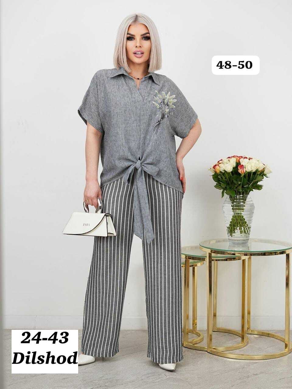 костюм брючный,костюм лен,женский костюм,брючный костюм женский больших размеров final style,женский брючный костюм