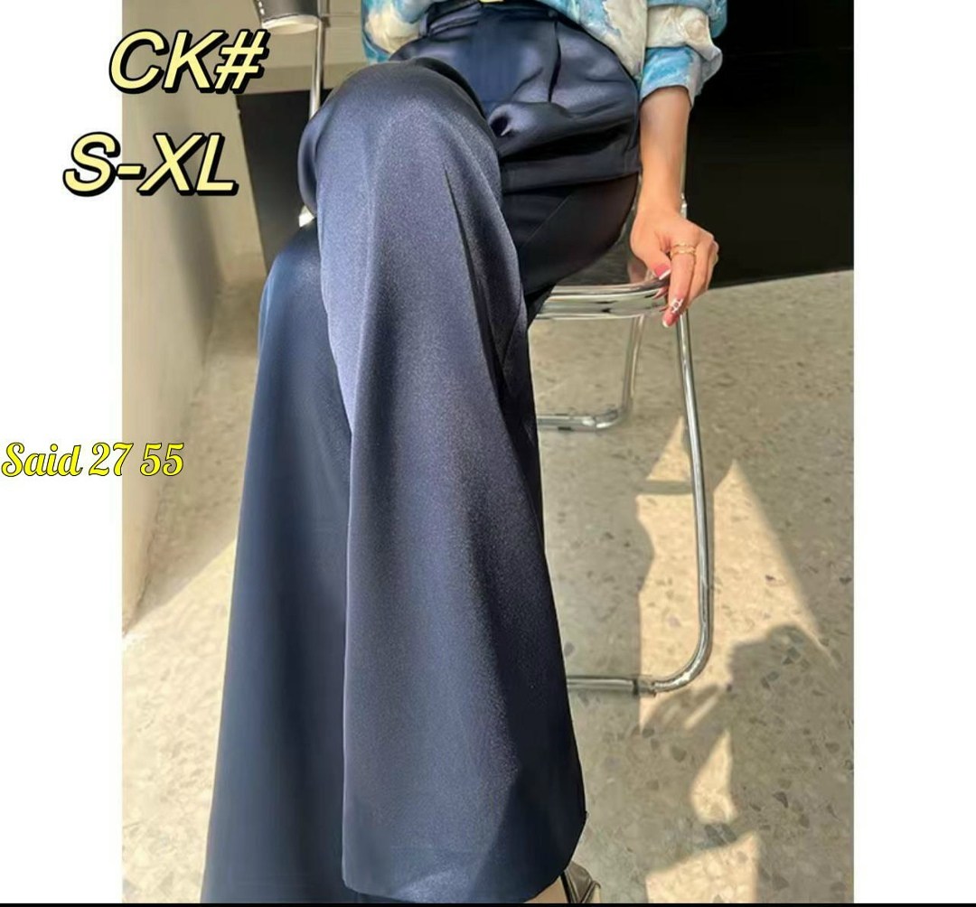 летние шелковые атласные женские брюки с высокой талией,брюки женские атласные с широкими штанинами,женские атласные широкие брюки с высокой талией,женские широкие брюки,атласные брюки палаццо