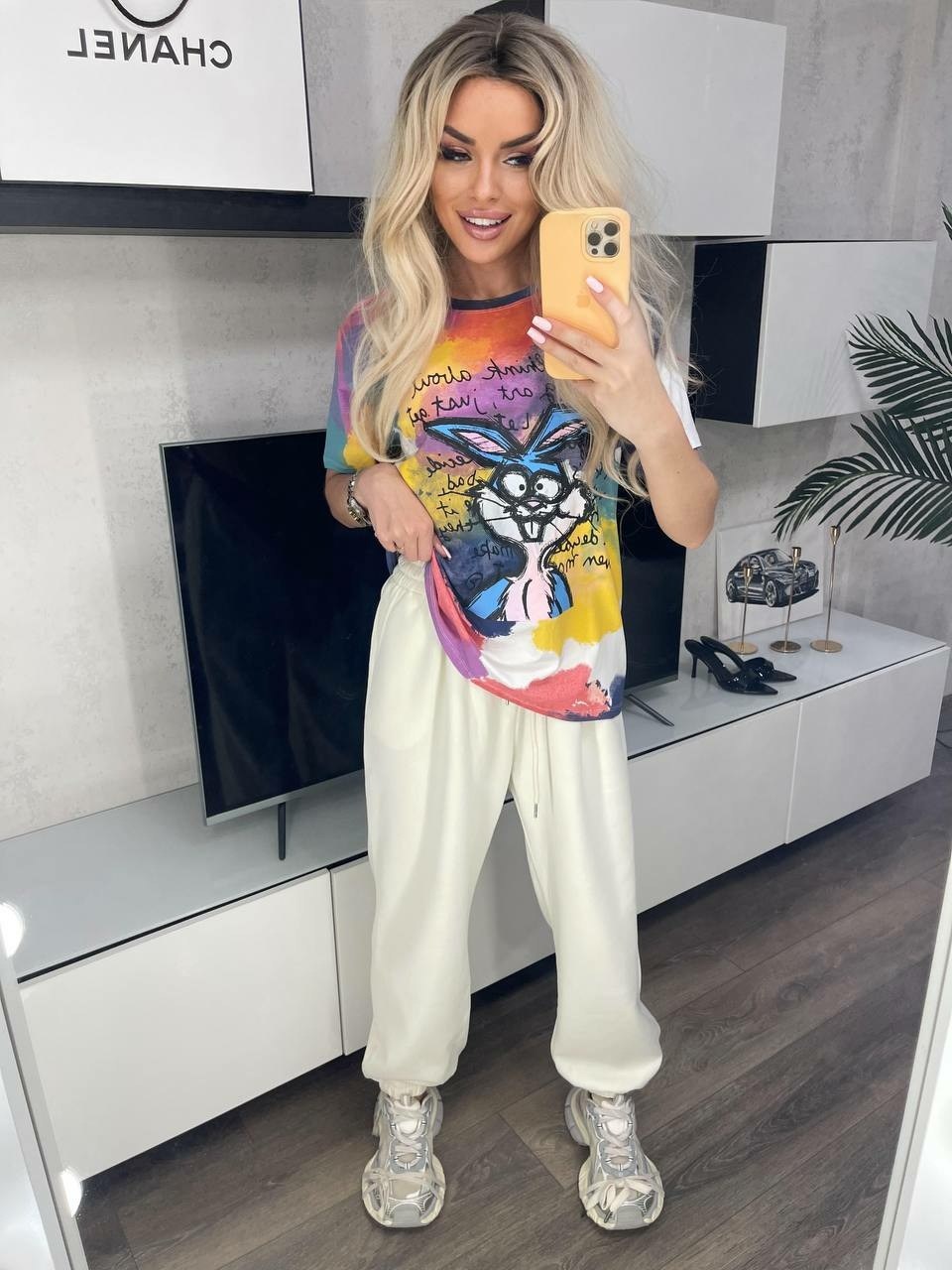 футболка оверсайз с принтом мики маус fashion lux,женская футболка,хлопковая женская футболка,футболка хлопок,футболки женская оверсайз