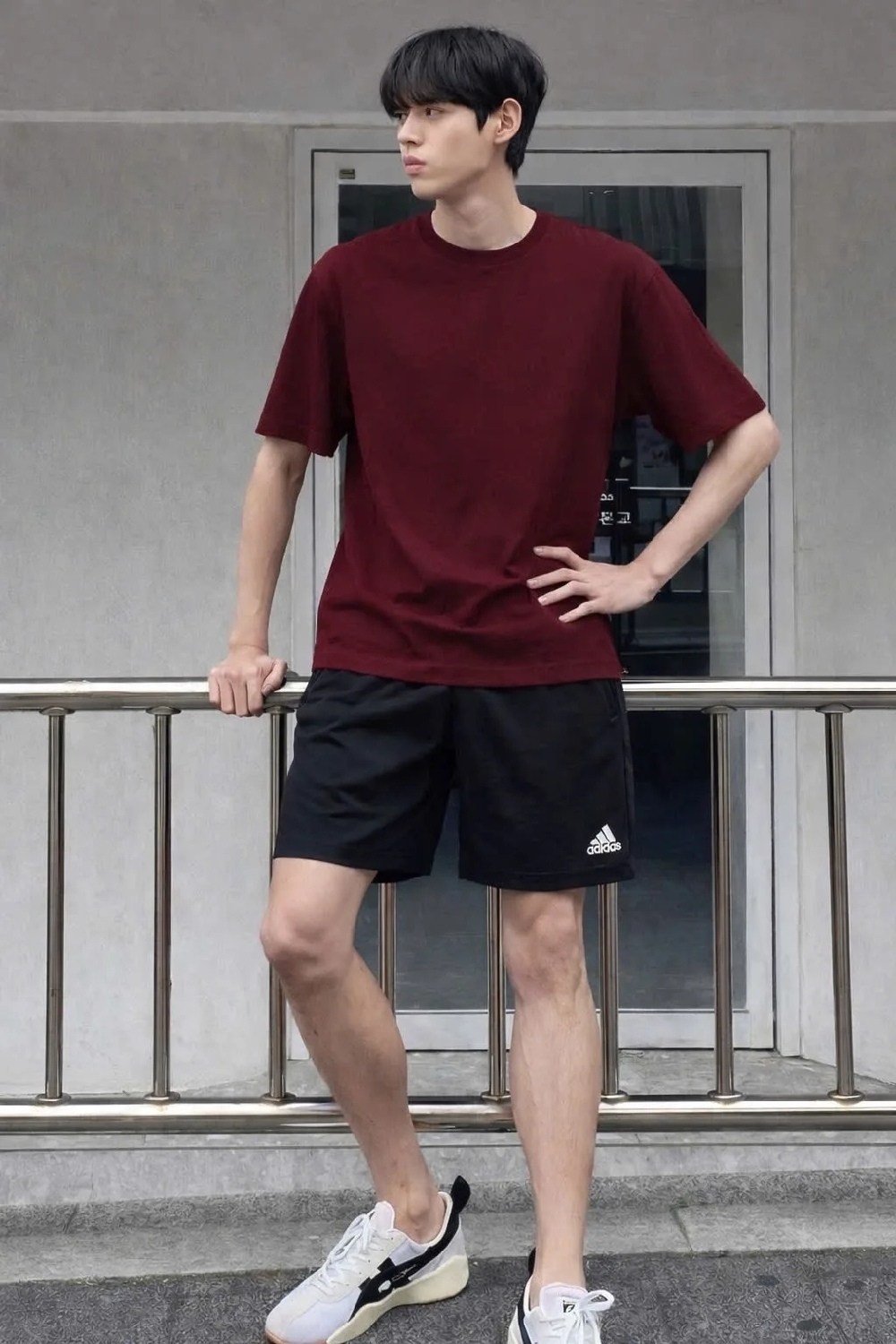 футболка мужская adidas,мода мужская,стиль корейский,мужская футболка,футболка