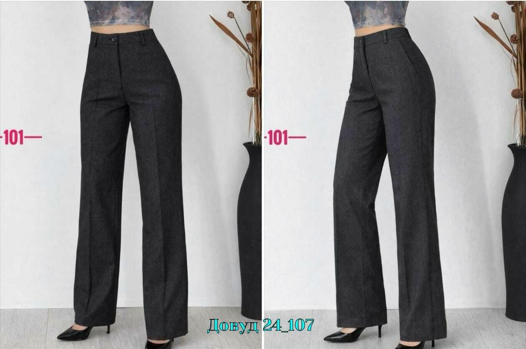 брюки палаццо kiazo размер 42 серый,брюки классические,брюки прямые теплые jutetti,женские брюки,широкие брюки