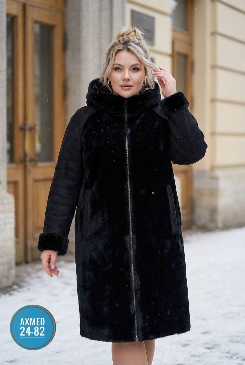 дубленка женская,женская куртка,комбинированное пальто,стильное пальто,