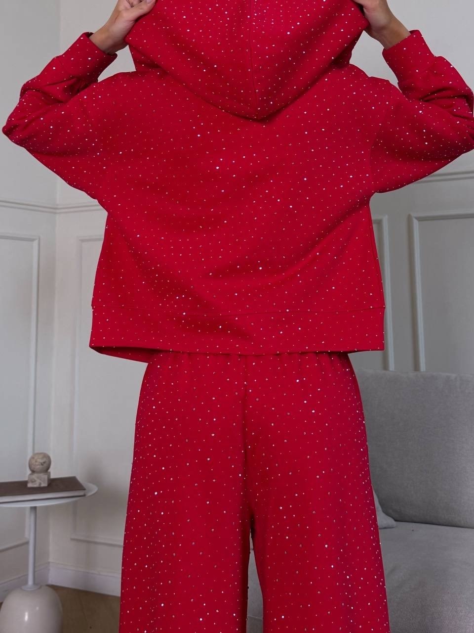 костюм dilanavip 2065 красный,стильный костюм,брючный костюм,женский костюм,спортивный костюм dilana vip 2065 красный