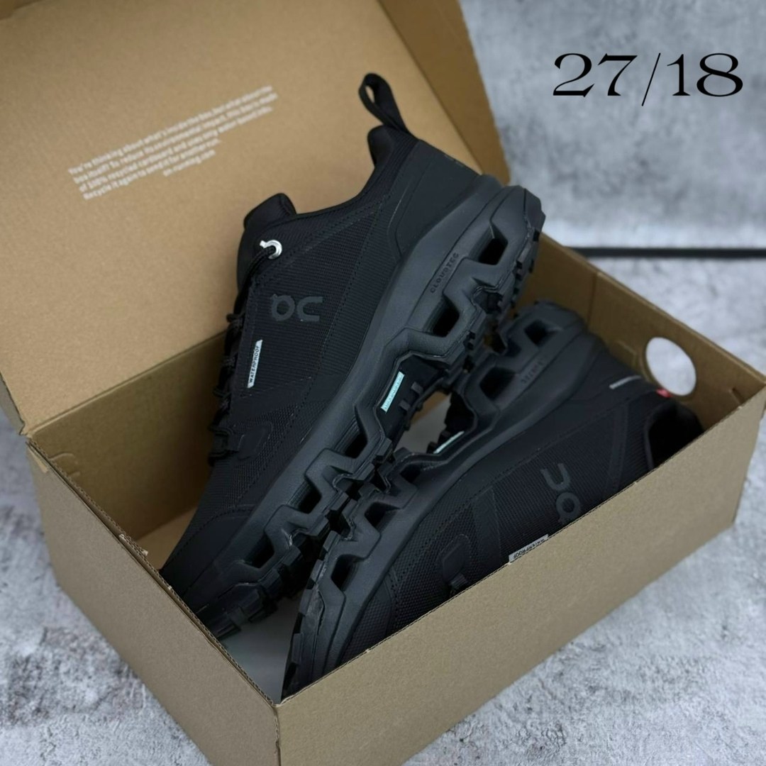 кроссовки,мужские кроссовки,черные водонепроницаемые кроссовки cloudwander on,черные кроссовки,повседневные кроссовки