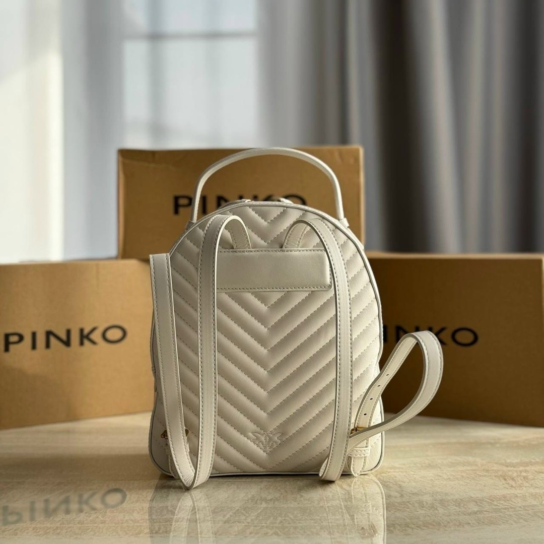 рюкзак pinko,рюкзак женский pinko,рюкзак женский премиум,рюкзак женский кожаный pinko,рюкзак pinko белый