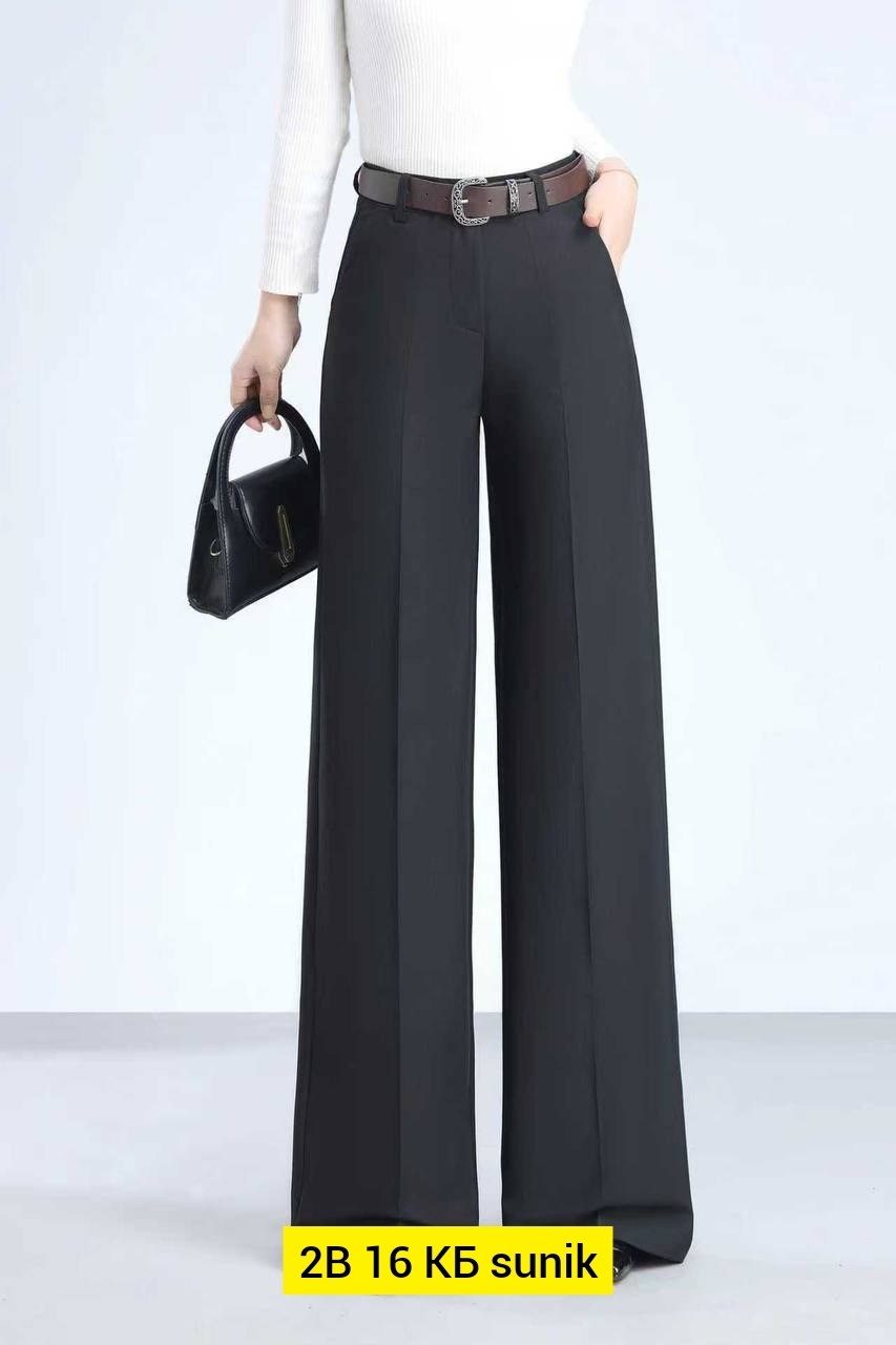 брюки палаццо черные с высокой талией деловые,широкие женские брюки,широкие женские брюки с высокой талией,брюки женские с широкими штанинами,широкие брюки для женщин