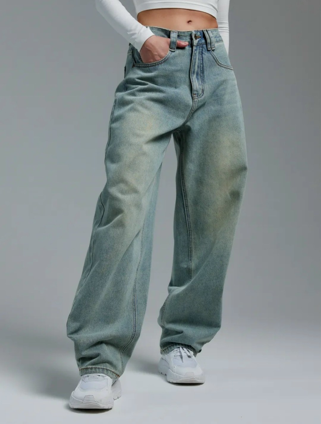джинсы бойфренды y2k широкие багги fitmint,широкие джинсы модные,широкие джинсы багги streetdnk серо-голубой,джинсы широкие багги,джинсы широкие