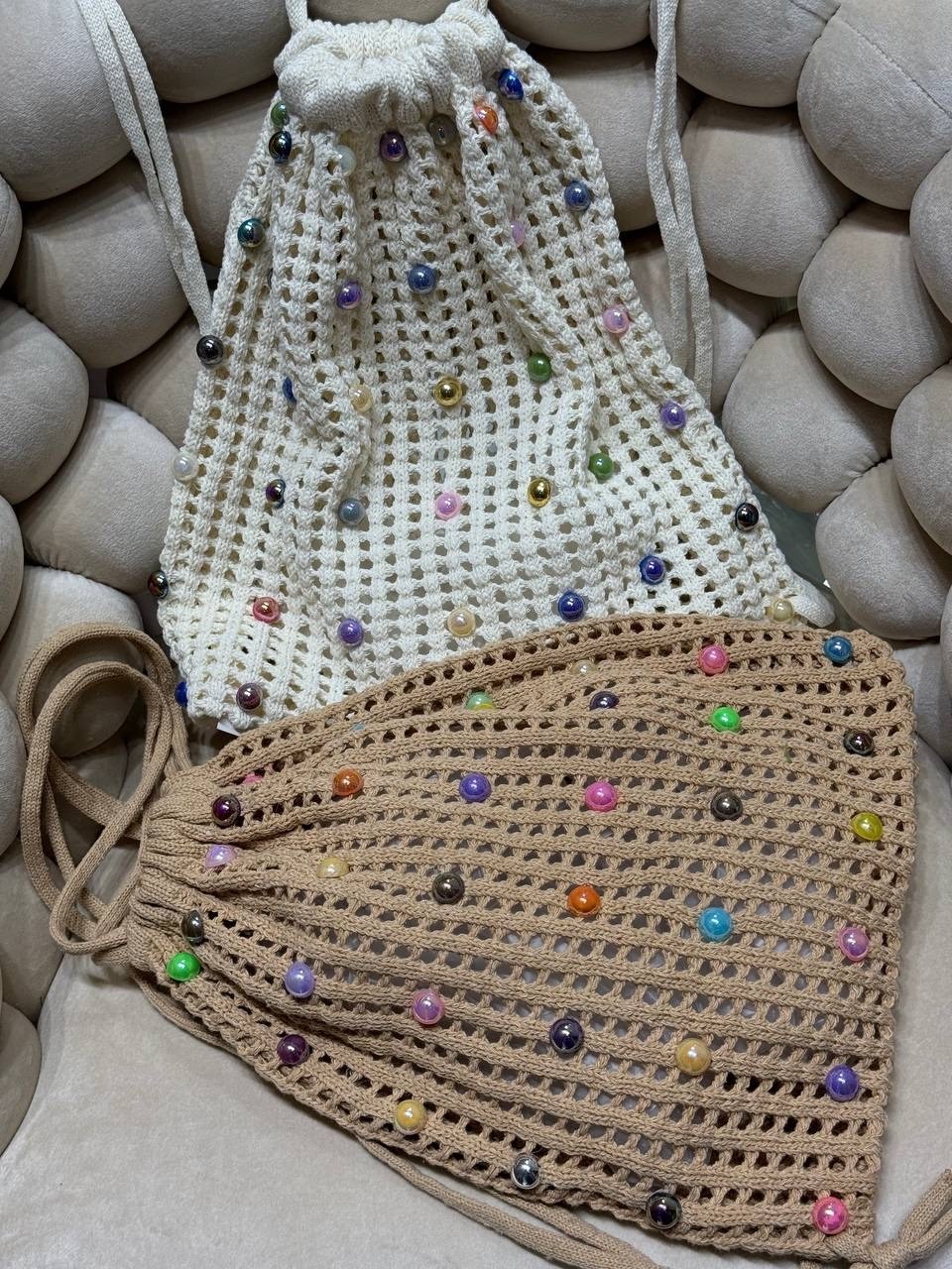 вязаная сумка,модные вязаные сумки,сумочка из бусин,женская вязаная сумка,модная сумка