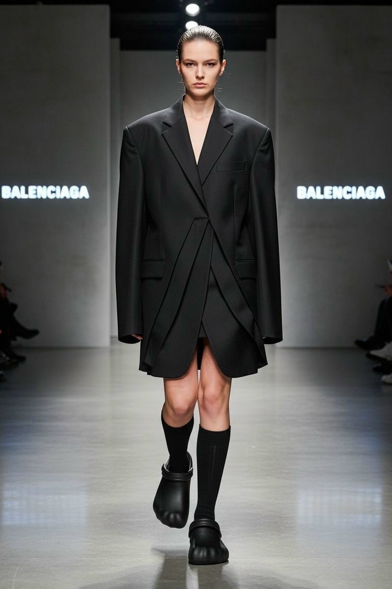balenciaga balenciaga,показ balenciaga,balenciaga fall-winter 2026 paris fashion week,баленсиага кристобаль