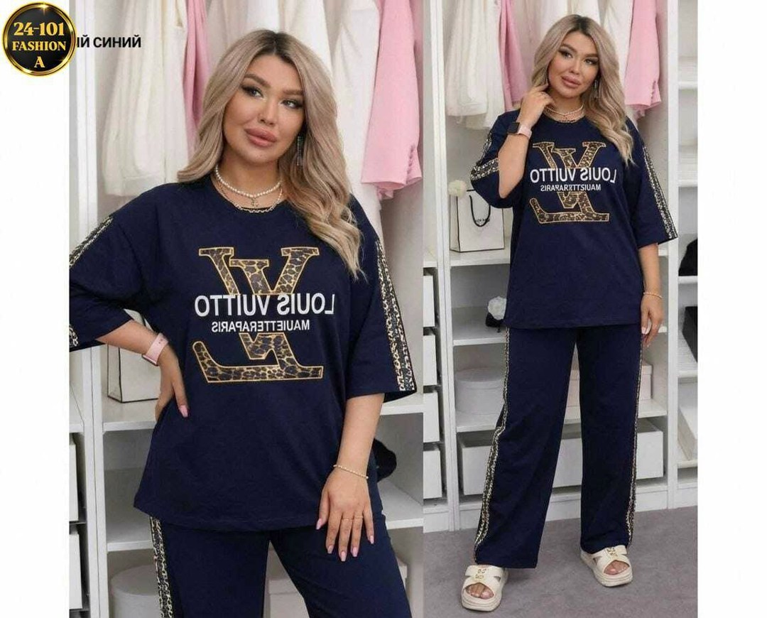 луи виттон спортивный костюм женский,костюм женский,костюм двойка женская,футболки женская